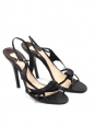Sandales en python noir Px boutique 600€ T38,5