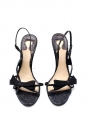 Sandales en python noir Px boutique 600€ T38,5