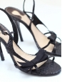 Sandales en python noir Px boutique 600€ T38,5