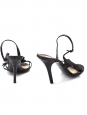 Sandales en python noir Px boutique 600€ T38,5