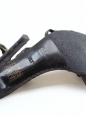 Sandales en python noir Px boutique 600€ T38,5