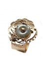 Gold brass cuff bracelet, semi precious stone heart and swarovski crystals worth 450€