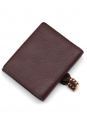 Portefeuille wallet CHLOE carré MARCIE en cuir chocolat Px boutique 350€ 