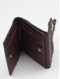 Portefeuille wallet CHLOE carré MARCIE en cuir chocolat Px boutique 350€ 