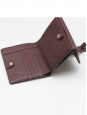 Portefeuille wallet CHLOE carré MARCIE en cuir chocolat Px boutique 350€ 