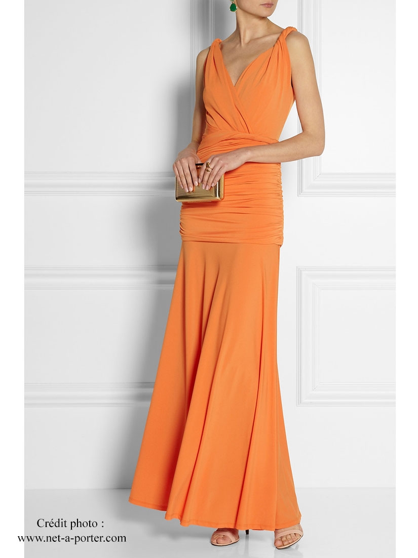 tangerine gown