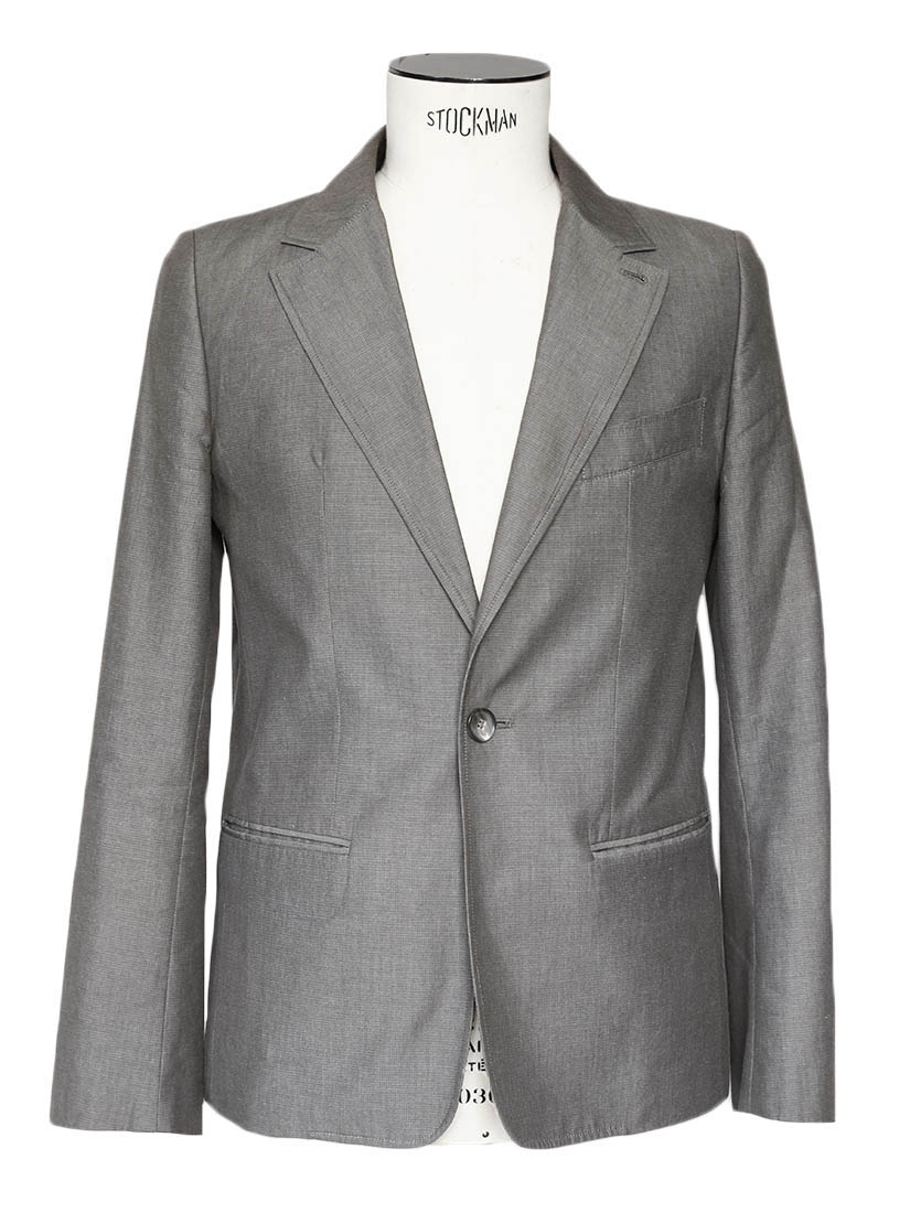 Louise Paris - APC Men&#39;s grey cotton classic blazer jacket Retail price €360 Size S