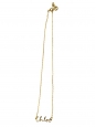 Gold brass chain necklace with a Chloe name pendant