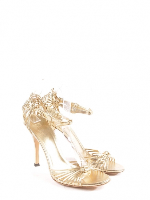 gucci high heels gold