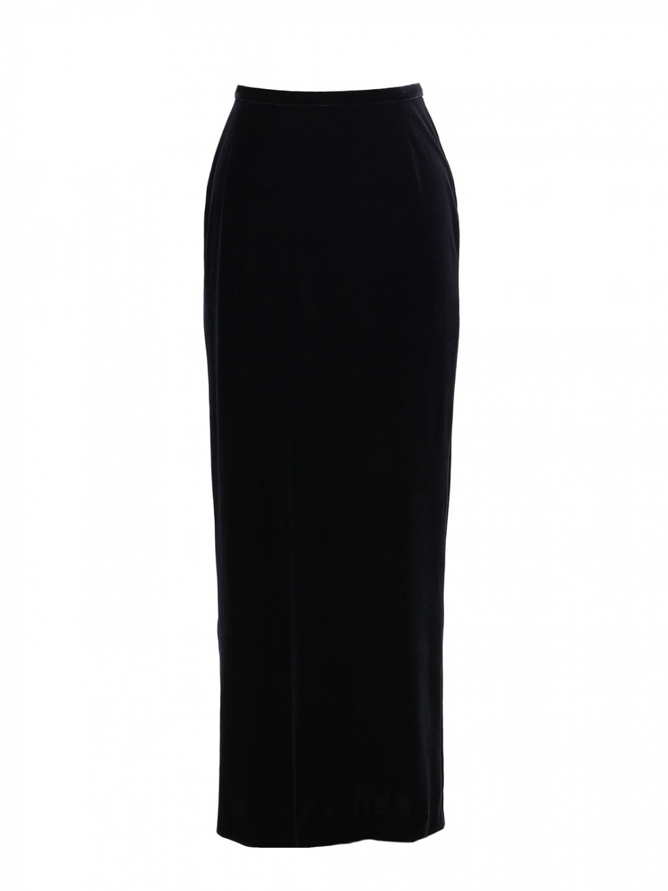 black stretch maxi skirt