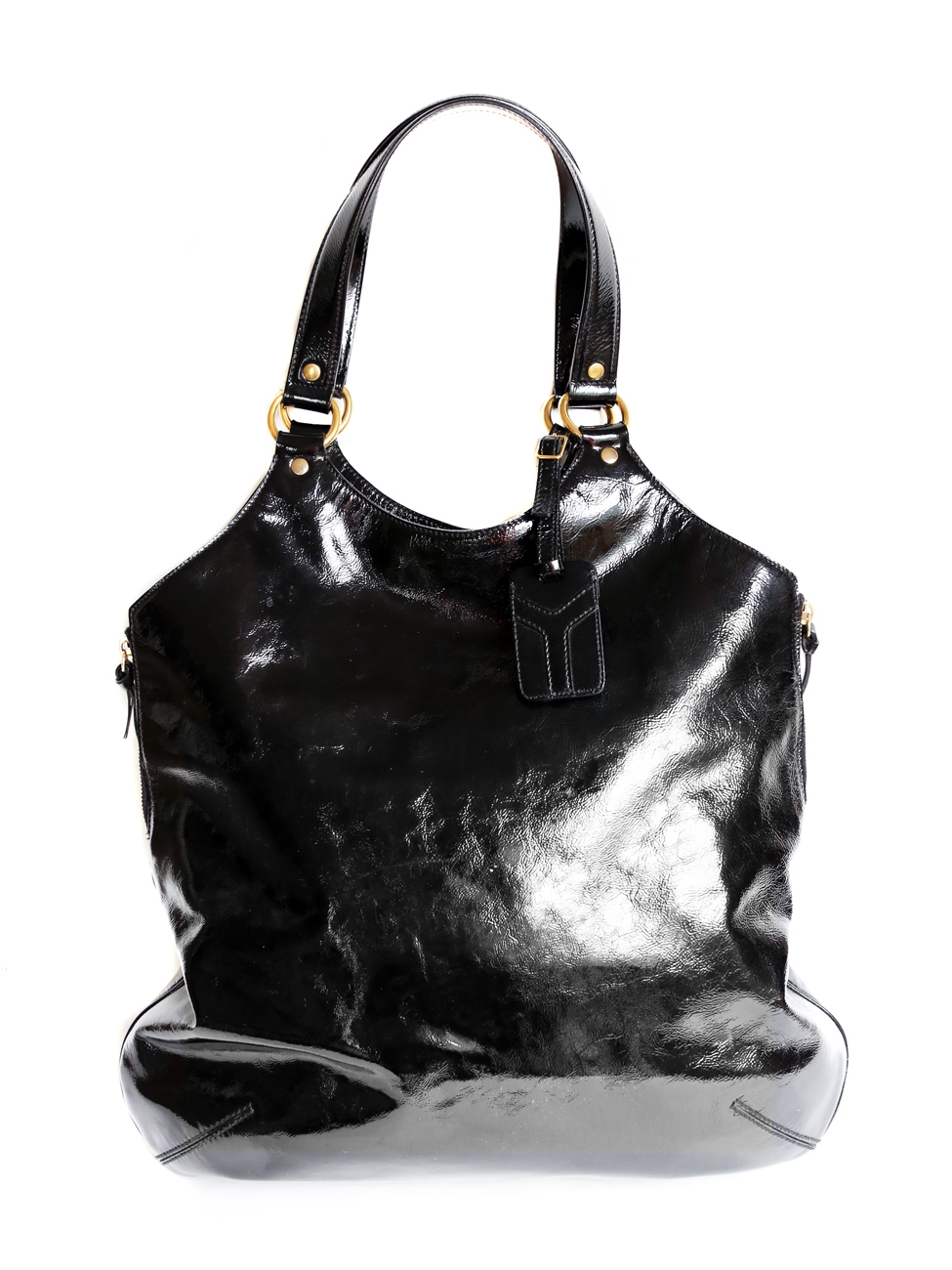 ysl tribute patent leather handbag  