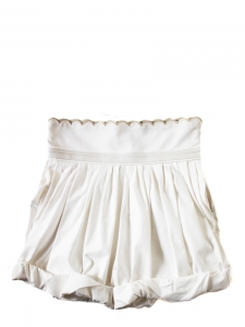 Rare white silk shorts from the summer 2009 fashion show Size 38