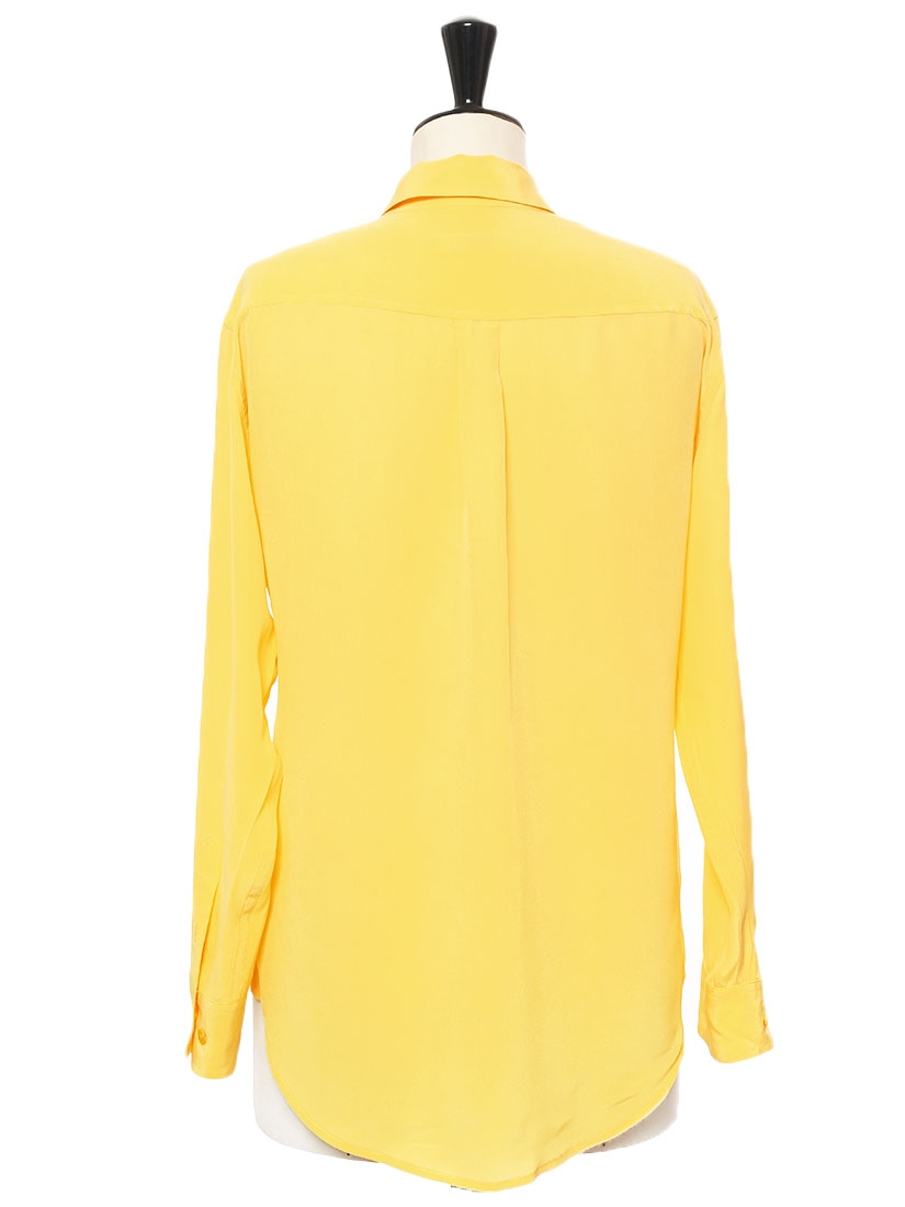 Louise Paris EQUIPMENT Signature yellow silk shirt Retail price €220
