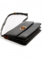 LOUISE black leather satchel cross body bag NEW Retail price 1600€