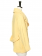 Veste caban court en laine jaune poussin Prix boutique 2000€ Taille XS