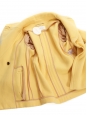 Veste caban court en laine jaune poussin Prix boutique 2000€ Taille XS