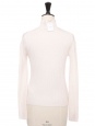 Cream white cachemire roll neck jumper Retail price €450 Size XS/S