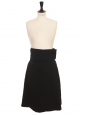 Black high waisted skirt in crêpe Retail price 1600€ Size 36