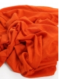 Pull col rond en cachemire orange vif Prix boutique 500€ Taille 38 à 40