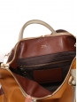 Baylee handbag in camel brown and burgundy leather Retail 1500€