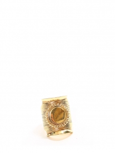 DJILL Gold-tone brass textured ring Retail price €230 Size 54