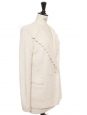White scalloped lace blazer jacket Retail price 1670€ Size 36