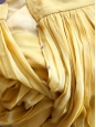 Jupe longue en mousseline de soie plissée jaune moutarde Px boutique 2200€ Taille 34