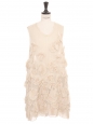 Ruffled cream silk organza wedding dress NEW Retail price €2500 Size 36