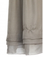 CHLOE Pale khaki silk chiffon pleated dress NEW Retail price €3212 Size 34