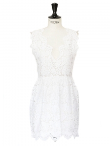 STELLA MCCARTNEY Mini robe MAI en dentelle blanche Px boutique $1795 Taille 38