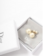 Boucles d'oreille TRIBALES doré double perles en résine Prix boutique 390€