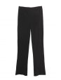 Pantalon taille haute slim fit à plis en crêpe noir Retail 1500€ Taille 34