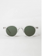 HERI Crystal clear frame sunglasses with bottle green mineral lenses Retail price €350 NEW