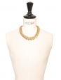 Gold chain ladder necklace