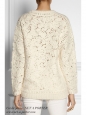 Ivory alpaca and wool crochet-knit sweater Retail price €1245 Size 34