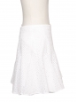 Jupe patineuse en coton broderie anglaise blanche Prix boutique 350€ Taille 38