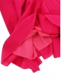 Jupe taille haute évasée en crêpe de laine rose fushia Prix boutique 480€ Taille 38