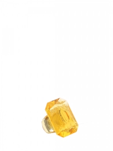 Bague LUCENT montée d'un crystal Swarovski jaune Prix boutique 250€