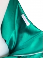 Emerald green silk evening gown/dress Retail price 1600€ Size 36/38