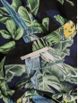 Jupe Birds of Paradise longue en soie noire imprimée perroquet multicolor Prix boutique 925€ Taille XS