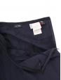 Navy blue linen blend high waist fluid skirt Retail price Size 36
