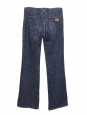 Low waist dark blue denim flared jeans Retail price €750 Size 36/38
