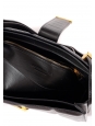 Black leather quilted bag with gold lock Retail price €3150