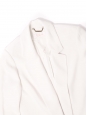 White fluid crepe blazer jacket with vent at side Retail price €1700 Size 38