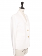 Veste blazer Schoolboy en lin blanc boutons écaille Prix boutique 350€ Taille XS