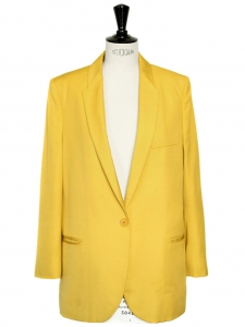 Bright yellow blazer jacket Retail price €1100 Size 34