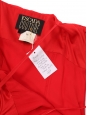 Robe bustier décolleté coeur à fines bretelles en mousseline rouge Prix boutique 1600€ Taille 34/36