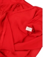 Robe bustier décolleté coeur à fines bretelles en mousseline rouge Prix boutique 1600€ Taille 34/36