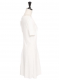 Robe manches courtes en jersey stretch blanc Prix boutique 230€ Taille 38