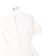 Short-sleeved dress in white stretch jersey Retail price 230€ Size 38
